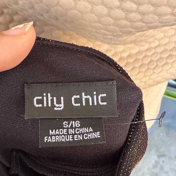 City Chic Black Backless Dress - Picture 2 of 3